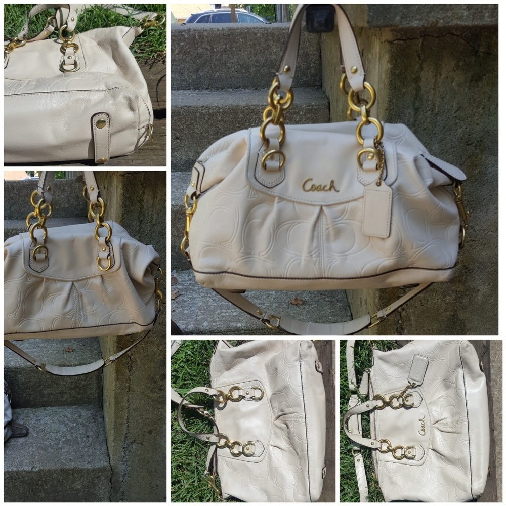 Leather Coach Handbag